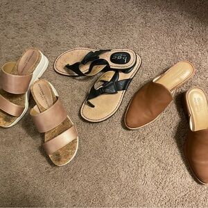 b.o.c. Adrienne Vittadini Soludos Women’s Shoe Sandals Bundle donating Apr 14